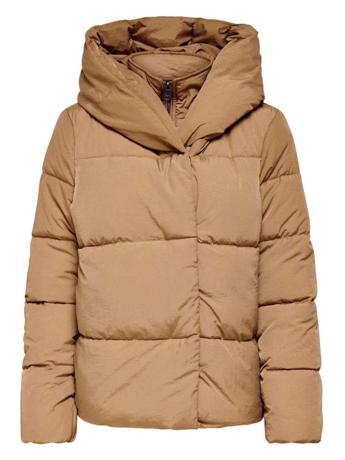 Doudoune beige unie coupe...