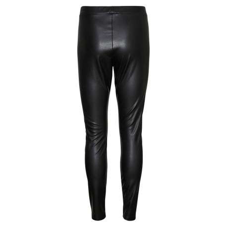Legging noir uni avec une coupe skinny et une taille élastiquée - Image 11