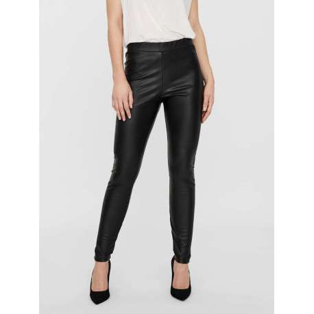 Legging noir uni avec une coupe skinny et une taille élastiquée - Image 21