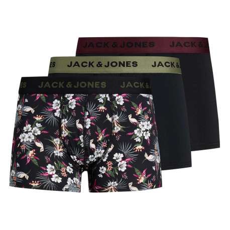 Lot de 3 Boxers classique en coton marine uni avec une taille élastiquée - Image 5