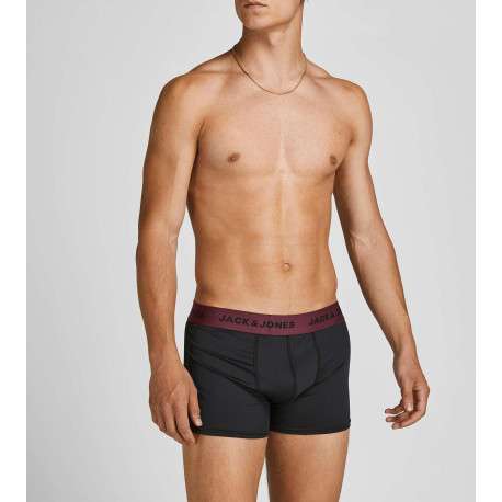 Lot de 3 Boxers classique en coton marine uni avec une taille élastiquée - Image 7