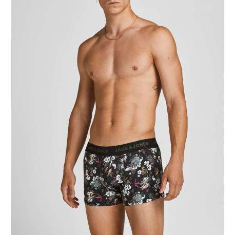 Lot de 3 Boxers classique en coton marine uni avec une taille élastiquée - Image 8