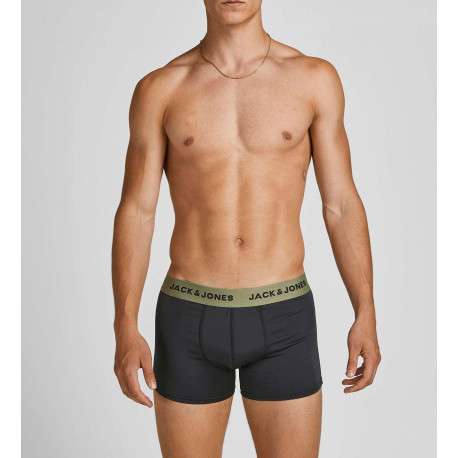 Lot de 3 Boxers classique en coton marine uni avec une taille élastiquée - Image 9