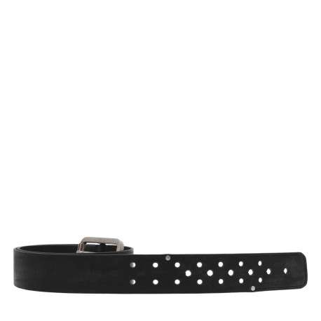 Ceinture noire pour garçon en cuir CHROME - Image 2