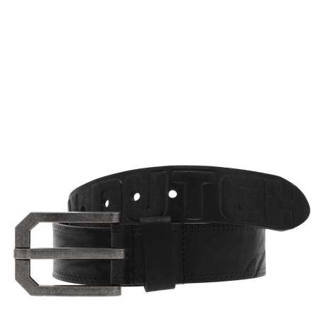 Ceinture noire pour garçon en cuir BULL
