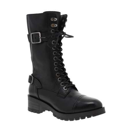 Bottes MAJORETTE noir en cuir avec talon plat - Image 2