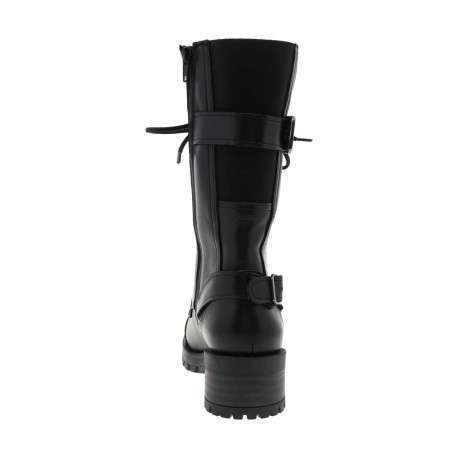 Bottes MAJORETTE noir en cuir avec talon plat - Image 3