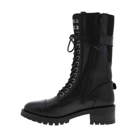 Bottes MAJORETTE noir en cuir avec talon plat - Image 4