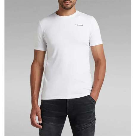 T-shirt en coton blanc uni avec une coupe droite et nom iconique - Image 6