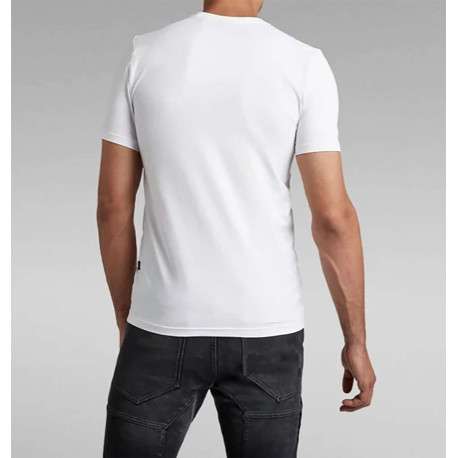 T-shirt en coton blanc uni avec une coupe droite et nom iconique - Image 7
