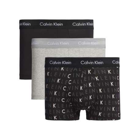 Lot de 3 Boxers noirs avec inscriptions Calvin Klein pour homme en coton - Image 3
