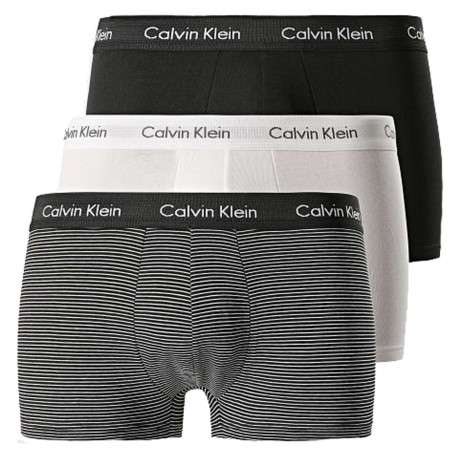 Lot de 3 Boxers courts en coton multicolores unies coupe fermée - Image 4