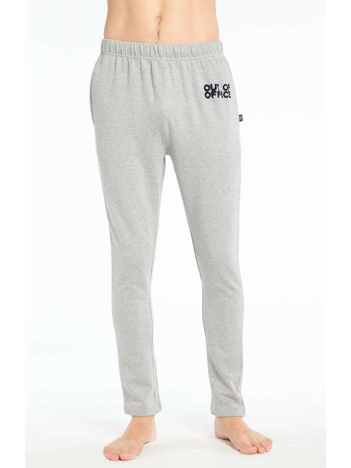 Pantalon de pyjama gris uni...