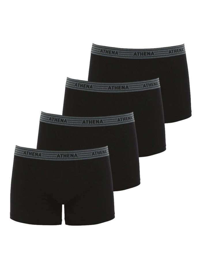 Lot de 4 boxers noirs en...