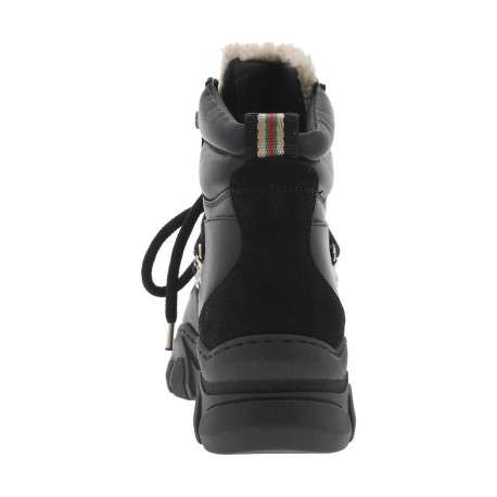 Baskets montantes noires en cuir - Image 3