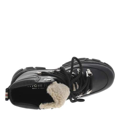 Baskets montantes noires en cuir - Image 5
