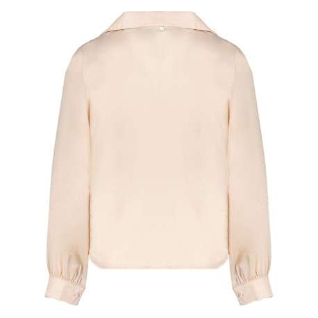 Chemise écrue unie coupe regular avec un col cubain - Image 2