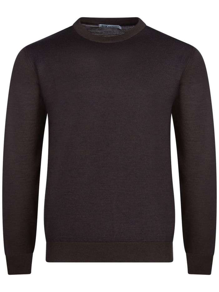 Pull chocolat en laine...