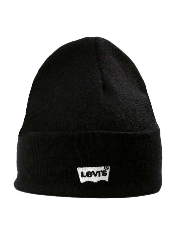 Bonnet noir uni à revers...