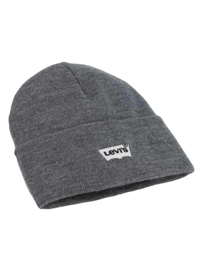Bonnet gris uni à revers...
