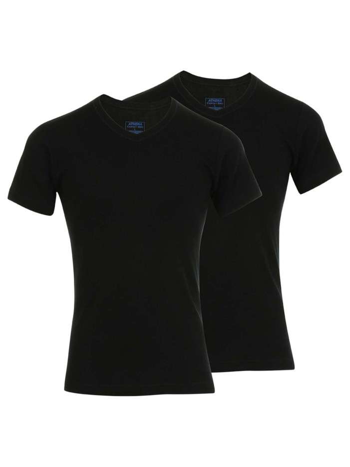 Lot de 2 t-shirts noirs en...