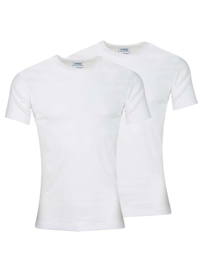 Lot de 2 t-shirts blancs en...