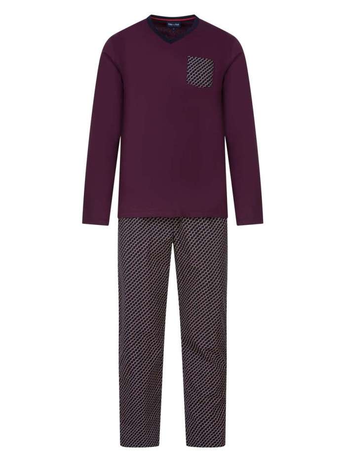 Pyjama long bordeaux...