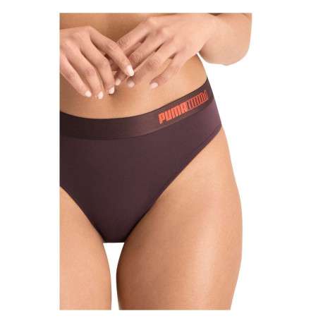 Lot de 2 slips Puma bordeaux unis logotypés - Image 6