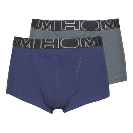 Lot de deux boxers multicolores avec tailles élastiquées