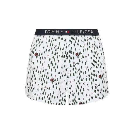Coffret boxer et chaussettes noires avec motifs Noël en coton
