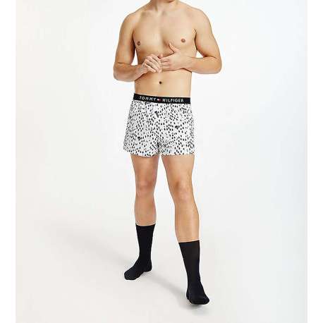 Coffret boxer et chaussettes noires avec motifs Noël en coton - Image 3