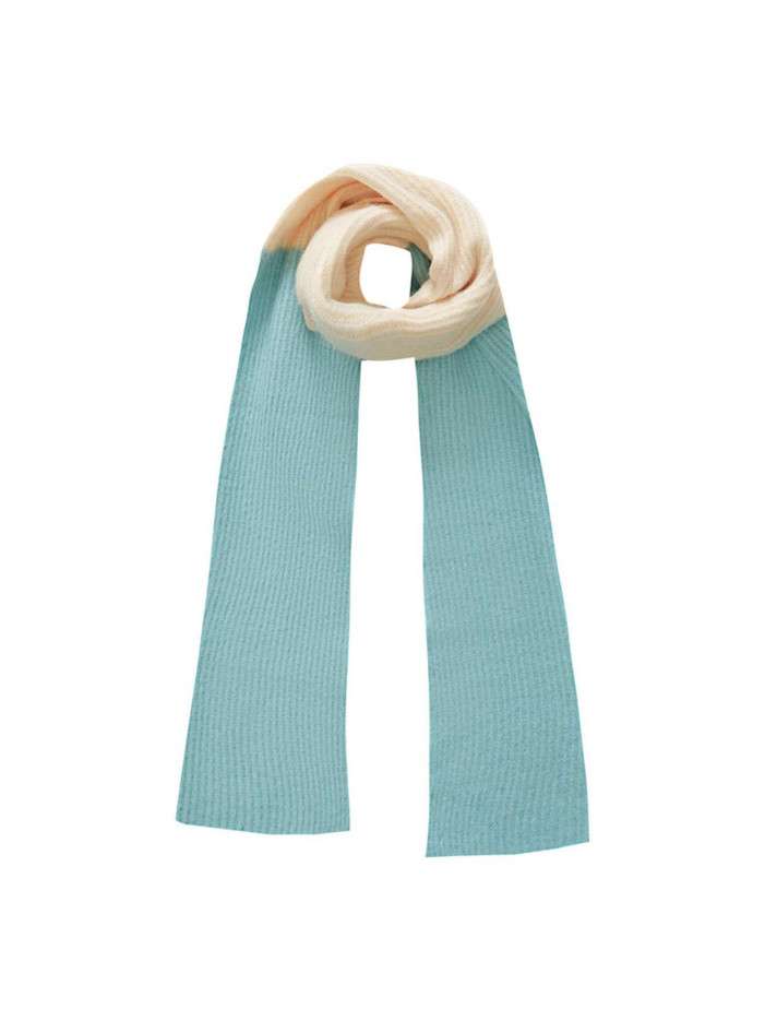 Écharpe beige et menthe...