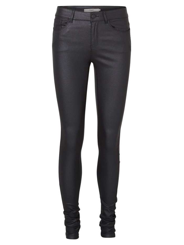 Pantalon skinny noir en...