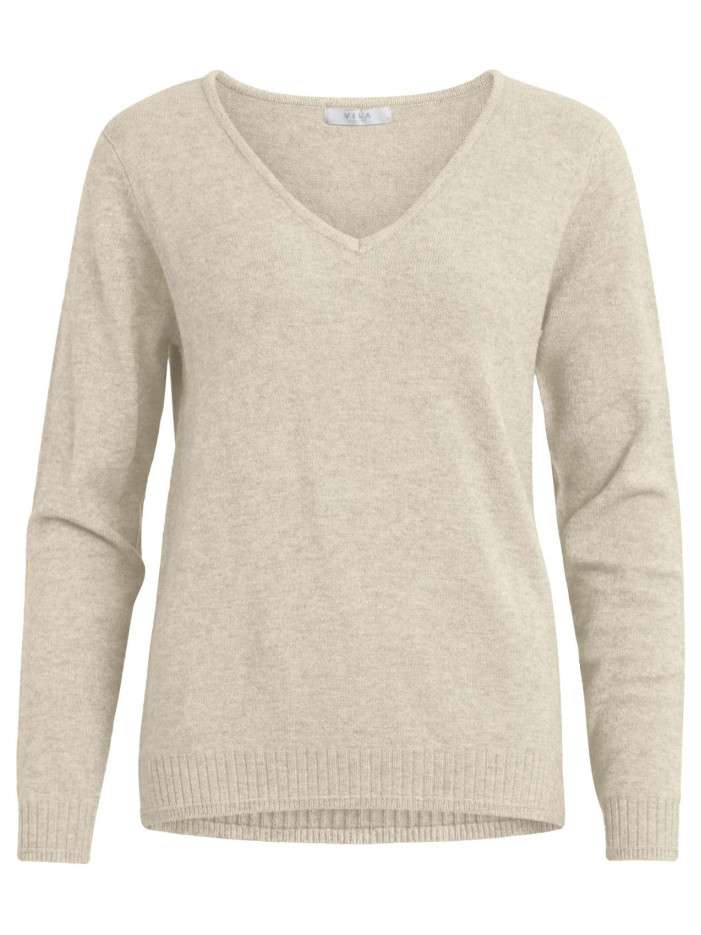 Pull écru uni avec une...