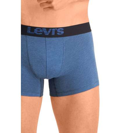 Boxers coton stretch homme bleu marine et bleu, lot de 2 - Image 3