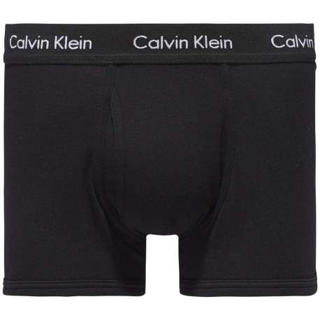 Lot de 3 Boxers en coton multicolores unis avec taille élastiquée et marque - Image 10
