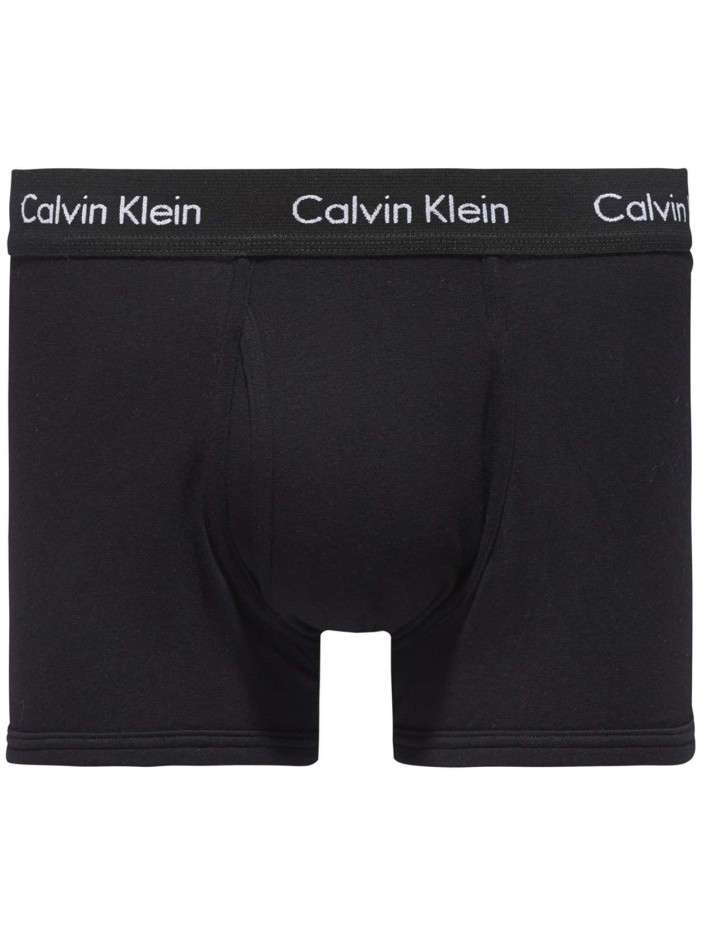 Lot de 3 Boxers en coton multicolores unis avec taille élastiquée et marque - Image 10
