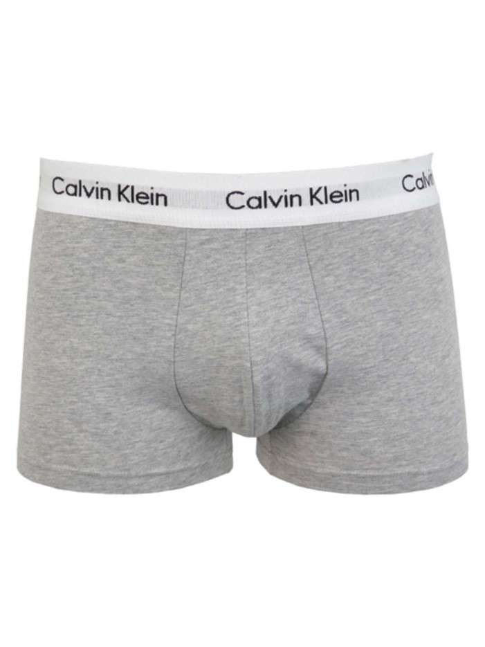 Lot de 3 Boxers en coton multicolores unis avec taille élastiquée et marque - Image 11