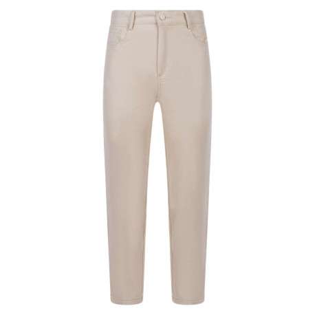 Pantalon DAREN écru en coton uni coupe droite - Image 5
