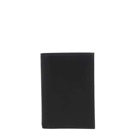 Portefeuille noir à rabat à emplacements pour carte et poche monnaie - Image 5