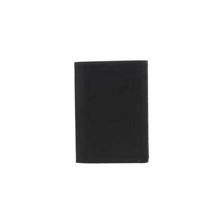 Portefeuille noir à rabat à emplacements pour carte et poche monnaie - Image 6