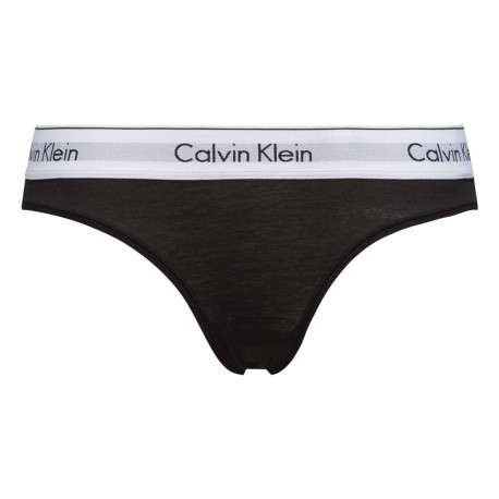 Slip noir en coton avec taille élastiquée blanche avec nom de la marque - Image 4