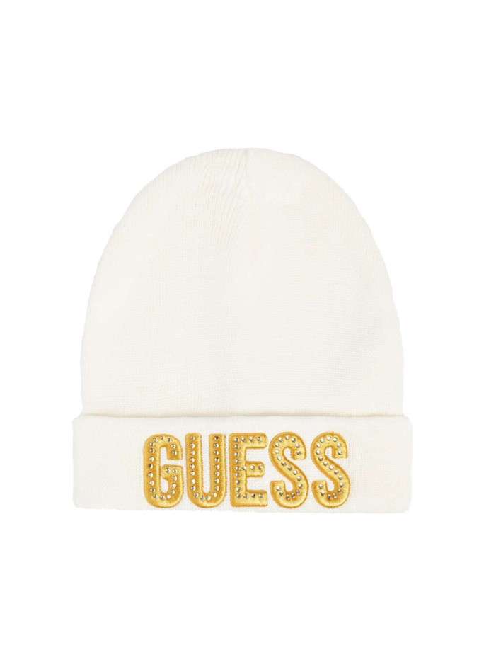 Bonnet blanc à logo en...