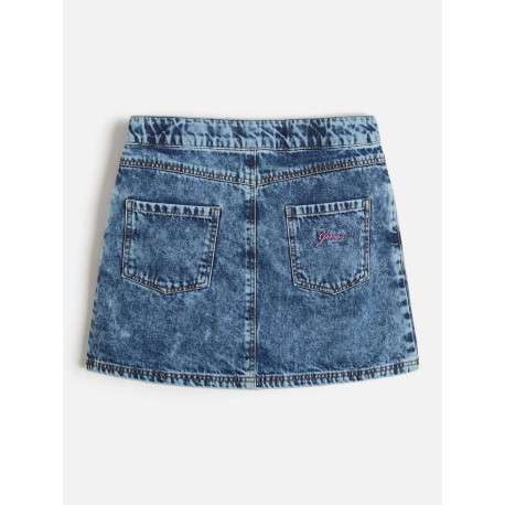 Jupe en jean en coton avec une coupe courte - Image 2