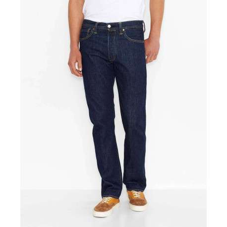 Jean 501 brut en coton avec une coupe droite et un patch - Image 2
