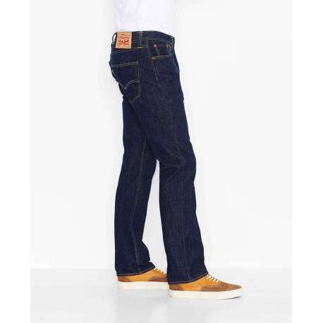 Jean 501 brut en coton avec une coupe droite et un patch - Image 3