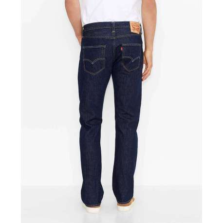 Jean 501 brut en coton avec une coupe droite et un patch - Image 4