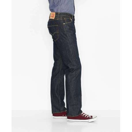 Jean 501 bleu jean en coton avec une coupe régular - Image 2