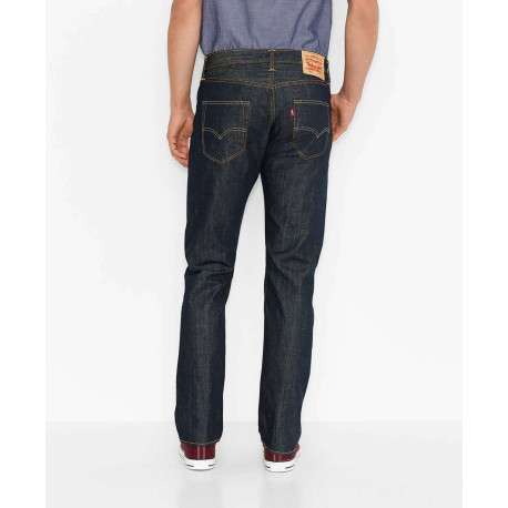 Jean 501 bleu jean en coton avec une coupe régular - Image 3