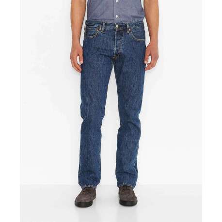 Jean 501 bleu jean en coton avec une coupe régular - Image 2
